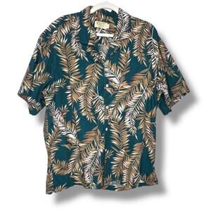 Men's Vintage 1990s NEWT At the Royal Caribbean Honolulu Button Down Shirt Large